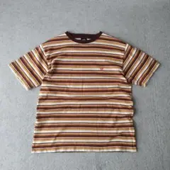 HANG TEN マルチボーダー Tシャツ ボックスシルエット　l