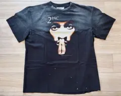 2PAC ヴィンテージ 加工 Tシャツ ブラック saint セイント　サイズM