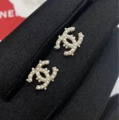 A2732 CHANEL ヴィンテージ チャーム ピアス ココマーク
