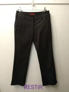 RESTIR クロップドパンツ ブラック