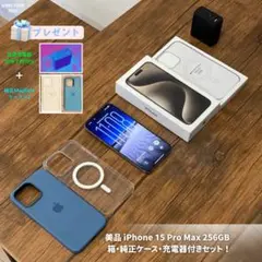 iPhone 15 Pro Max 256GB 箱付き 美品 おまけ多数