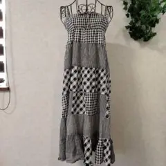 Y2K フェアリーグランジ ダークコケット森ガール2wayチェックワンピース