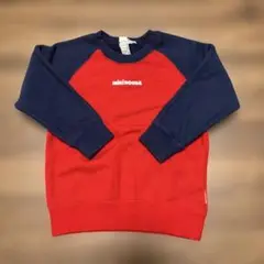 ミキハウス 赤 ネイビー トレーナー 100