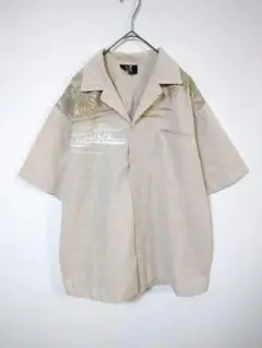 IOLANI　オープンカラーシャツ　メンズL～XL　ベージュ
