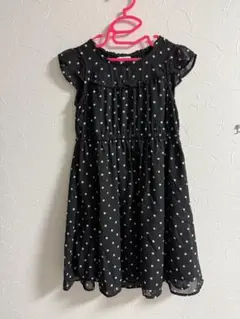 anyfam 水玉ワンピース　黒✖️白