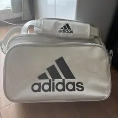 アディダス adidas ショルダーバッグ エナメルバッグ 白