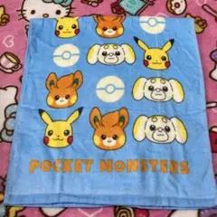 ポケットモンスター　ピカチュウ　パモ　フェイスタオル　1枚　新品