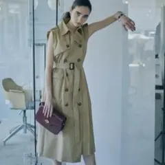 AMERI CUT OFF TRENCH VEST トレンチベスト 719