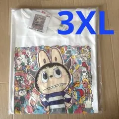 ポップマート　ラブブ　ユニクロ　Tシャツ　ホワイト　白　3XL　新品