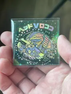 自作エメラルドグリーンのホログラムステッカー　ヘッドVロココ