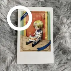 ONE PIECE　大丸梅田　バレンタイン 麦わらストア　チェキ風カード サンジ