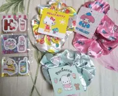 サンリオ　シュシュ＆シールセット
