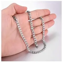 メンズ　チェーンネックレス　7mm 50cm 新品　未開封