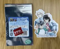 名探偵コナン　米花商店街　コナン百貨店　ステッカー　沖矢昴＆世良真純＆コナン