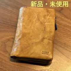 TAKEO KIKUCHI ブラウン三つ折り財布