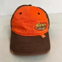 【USA古着】Reese's リーシーズ Racing ビンテージ キャップ 茶