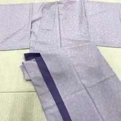 鮫小紋に雪輪　洗える着物未使用