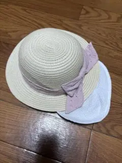 【新品未使用】麦わら帽子　赤ちゃん本舗　44cm