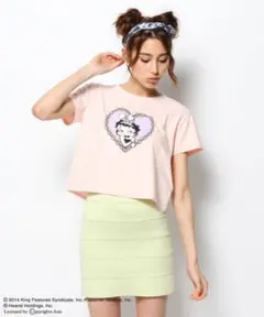 BETTY BOOP Tシャツ LDS ピンク ミニT
