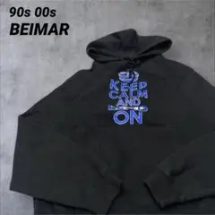 【美品】90-00s BEIMAR ビーマー　グッドデザイン　フードパーカー　黒