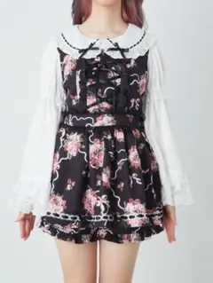 Jamie エーエヌケー ゴシックローズお姫様セットアップ ブラック