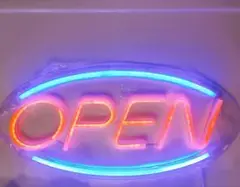 OPEN 文字型 LED ネオンライト家庭および店舗装飾用 USB ライト