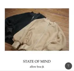 辺見えみり着用　ステートオブマインド　ファーフーディブルゾン　conte 新品 完売 STATE OF MIND辺見えみり ファーフーディブルゾン