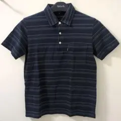 Paul Smith PS ネイビー ストライプ ポロシャツ M