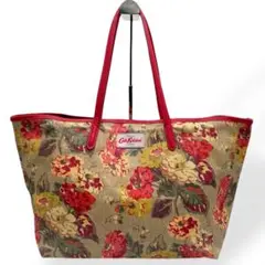 美品　Cath Kidson トートバッグ　PVC レザー　希少カラー　レッド