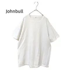Johnbull ジョンブルホワイト メンズ　Tシャツ 無地　白　シンプル