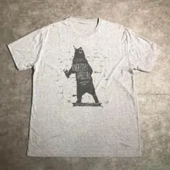 【ヴィンテージ】パーティベア プリントTシャツ 古着 ZSM6 グレー