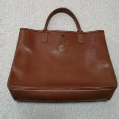 【ロンシャン】LONGCHAMP ハンドバッグ トートバッグ レザー ブラウン
