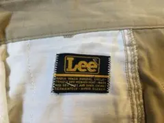 Lee ベージュ ワークパンツ　フレア、ベルボトム、ラッパ