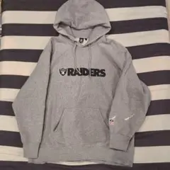 NFL RAIDERS レイダース✕GU パーカー L グレー