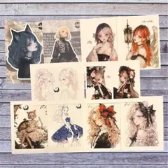 ⓓ国内作家様 オリジナルステッカー 10枚セット