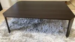 【未使用　美品】ニトリ 折りたたみテーブル　ブラウン　木目
