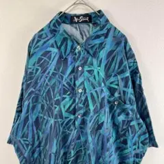 USA製 90s alan stuart 総柄 ポロシャツ