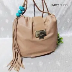 JIMMY CHOO ジミーチュウ ショルダーバッグ タッセル 編み込み