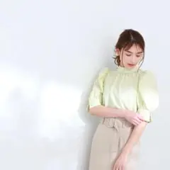 バックリボンストライプブラウス NATURAL BEAUTY BASIC