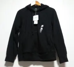新品 ユニクロ ★接触冷感★ エアリズムUVカットフルジップパーカ 黒 メンズS