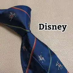 ディズニー ネクタイ ミッキーマウス ミッキー ストライプ 総柄 ネイビー