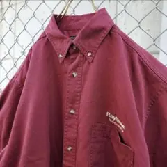 企業ロゴ 企業刺繍 スタッフシャツ ワークシャツ 古着