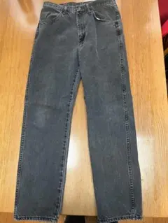 RUSTLERブラックデニム　ラストラー　古着　長ズボンパンツ　グレー　オシャレ