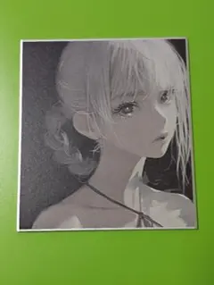 NieR ニーア展 消セナイ記憶 ミニ 色紙コレクション カイネ 黒背景 実