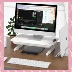 PCのみならずプロジェクターやプリンターも余裕で設置OK♪❤万能モニター台