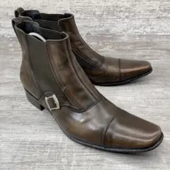 427【希少】KATHARINE HAMNETTサイドゴアレザーブー25.0cm