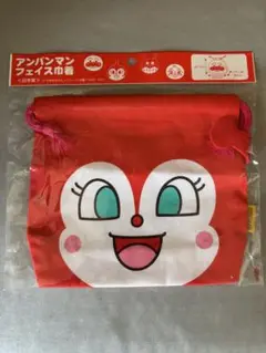 ドキンちゃん フェイス巾着 赤