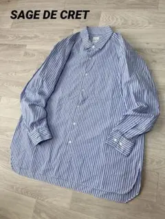 SAGE DE CRET サージュデクレ ストライプシャツ M