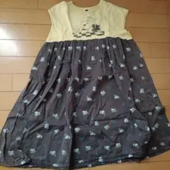 MARKEY'S×PEANUTSスヌーピープリントノースリーブワンピース120