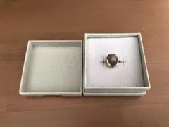 CYCRO 一粒グレームーンストーンリング 箱付き